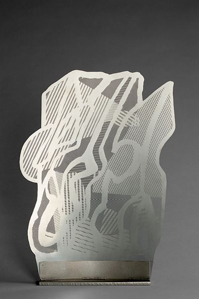 Senza titolo, acciaio, cm 40x30