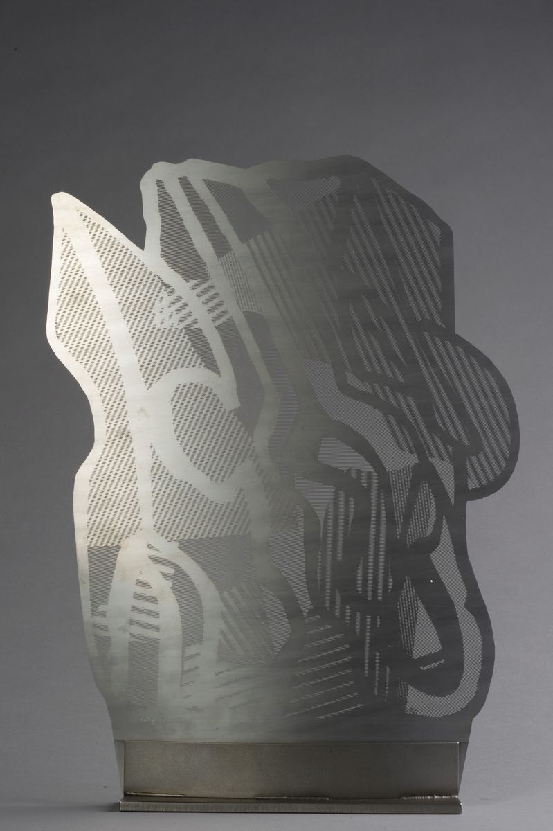 Pietro Consagra - Senza titolo, acciaio, cm 40x30