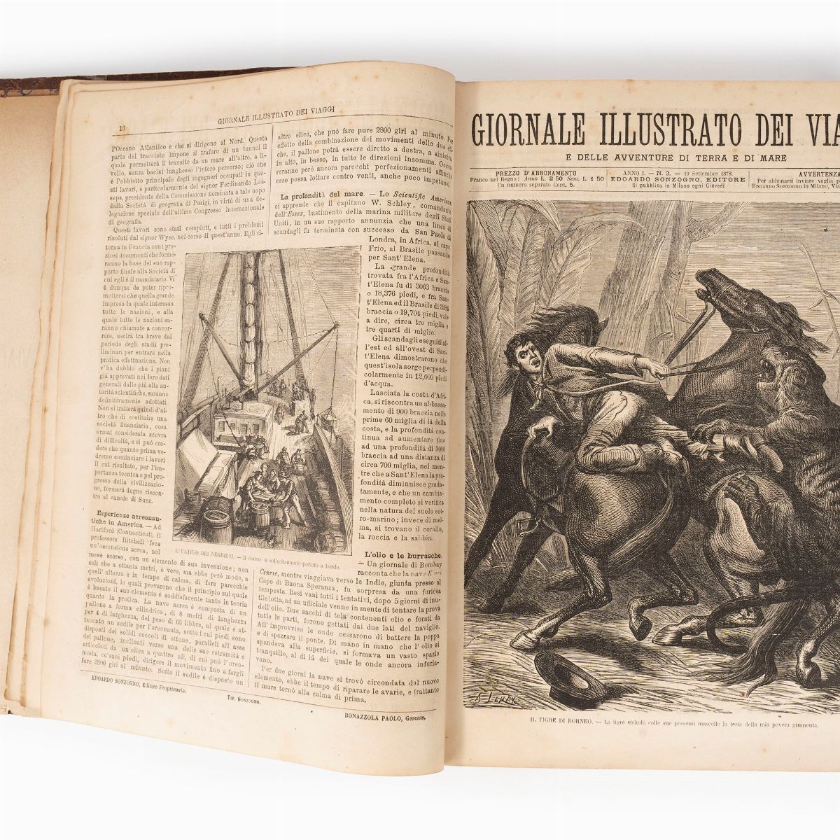 Giornale Illustrato dei viaggi e delle avventure di terra e di mare, Milano, Sonzogno, 1879-1885,...