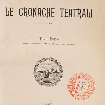 Le cronache teatrali, 1900