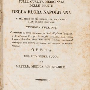 Saggio sulle qualità medicinali delle piante della flora napolitana