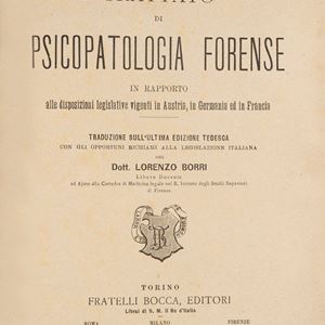 Treatise on forensic psychopathology in relation to the legislative provisions in force in Austria, Germany and France.