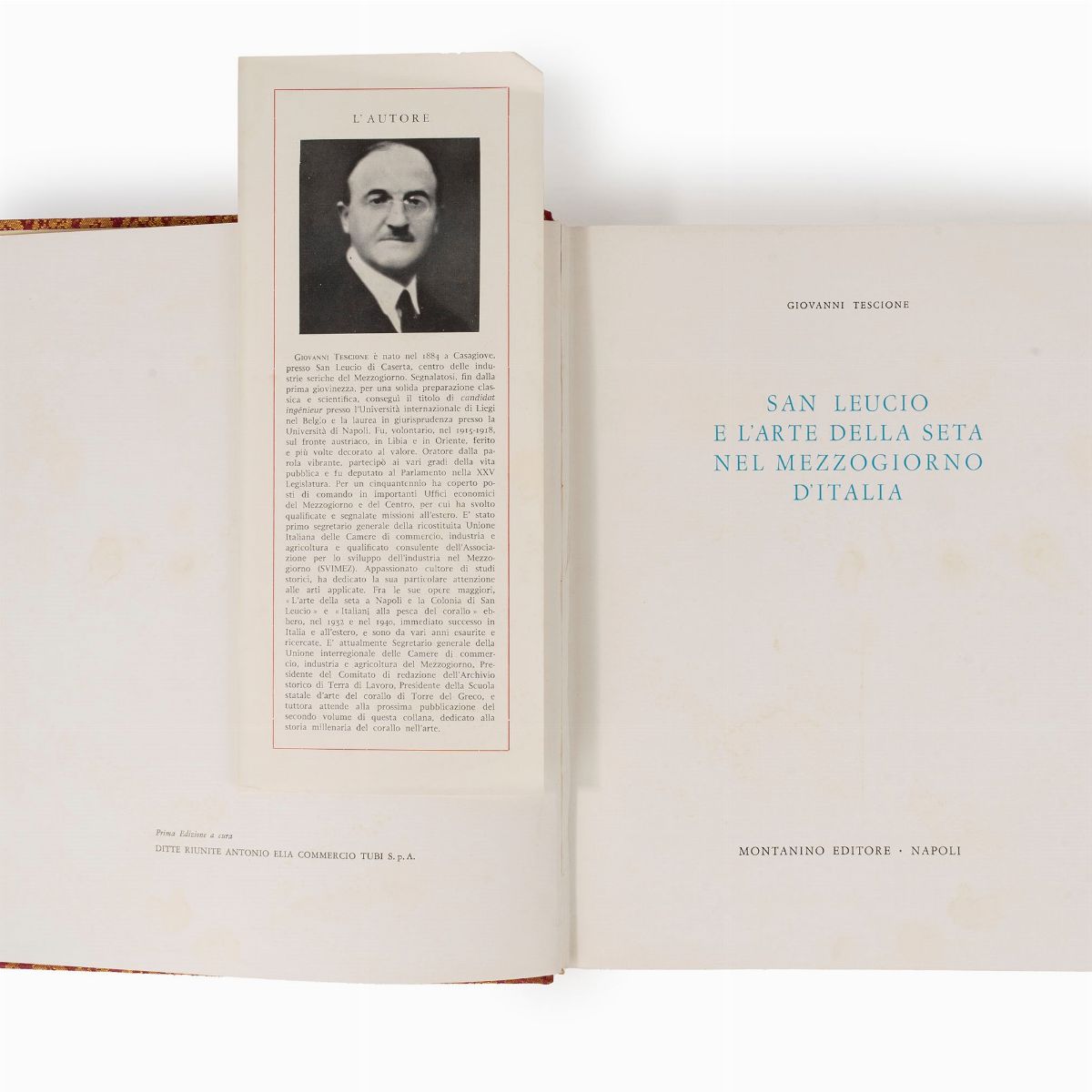 Giovanni Tescione - San Leucio e l'arte della seta nel mezzogiorno d'Italia, 1961