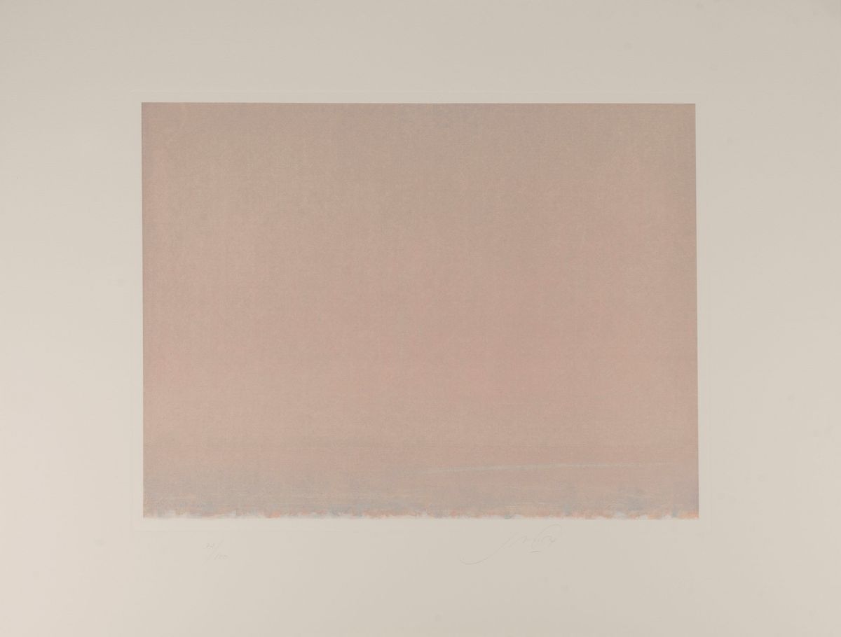 Piero Guccione - Cartella Contenente 3 Litografie a Colori