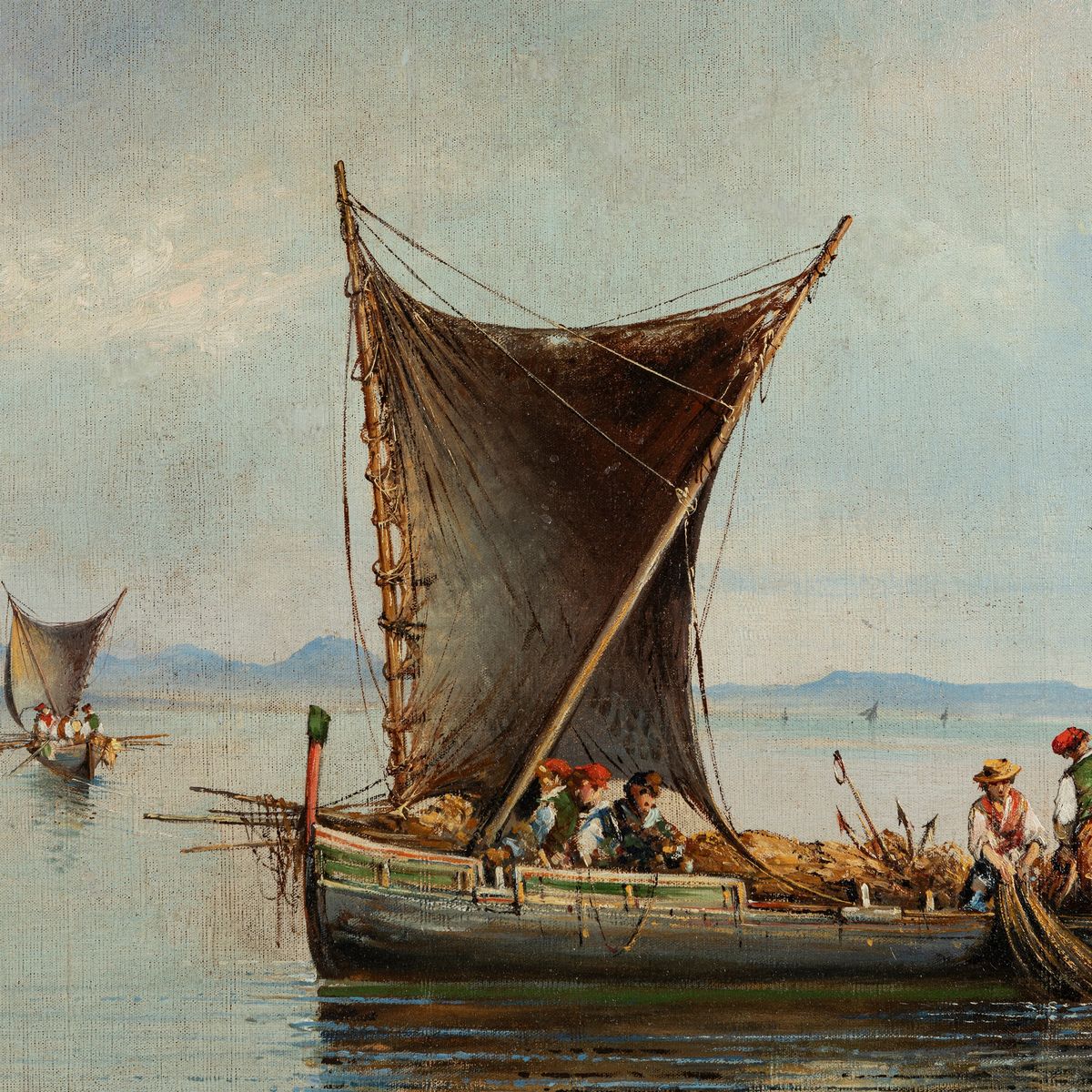 Consalvo Carelli - Pescatori nel Golfo di Napoli