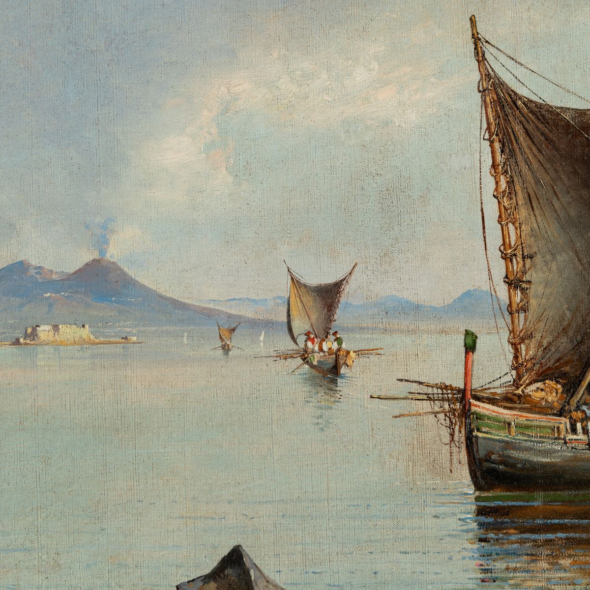 Consalvo Carelli - Pescatori nel Golfo di Napoli