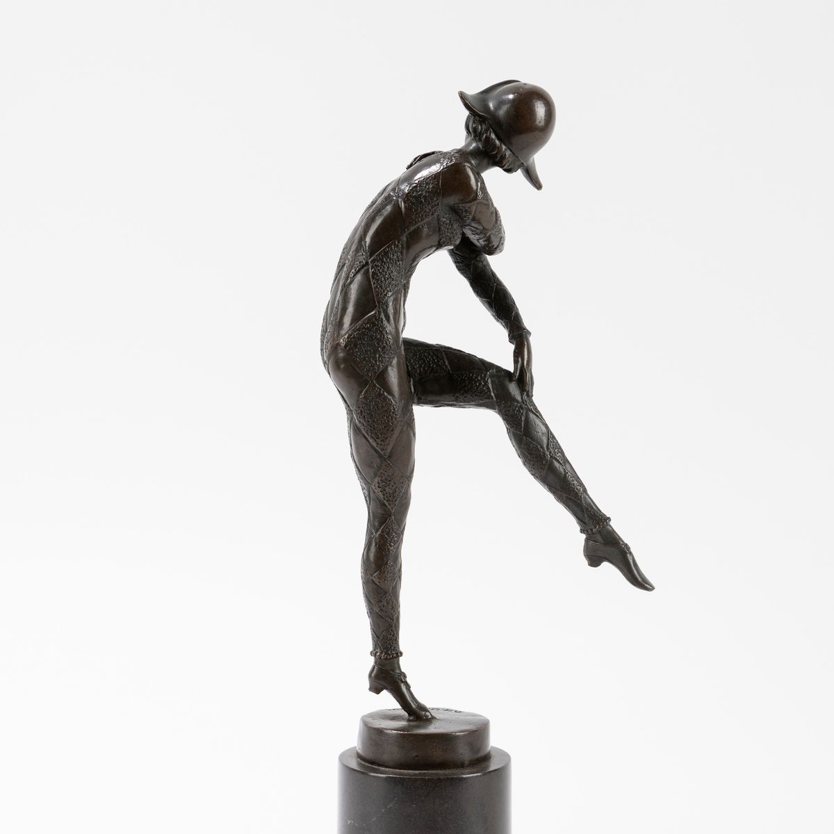 Da Dimitri Chiparus (1886 - 1947), Danzatrice Vestita da Arlecchino