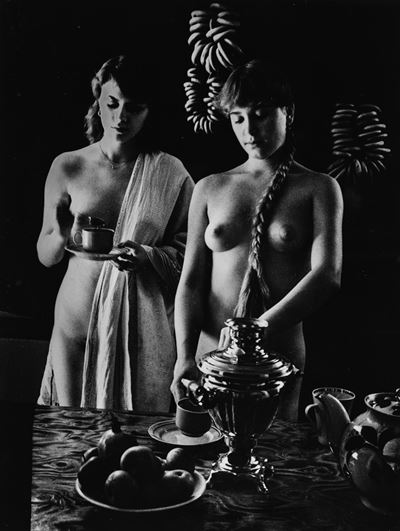 In the village Bathhouse, stampa vintage alla gelatina ai sali d'argento