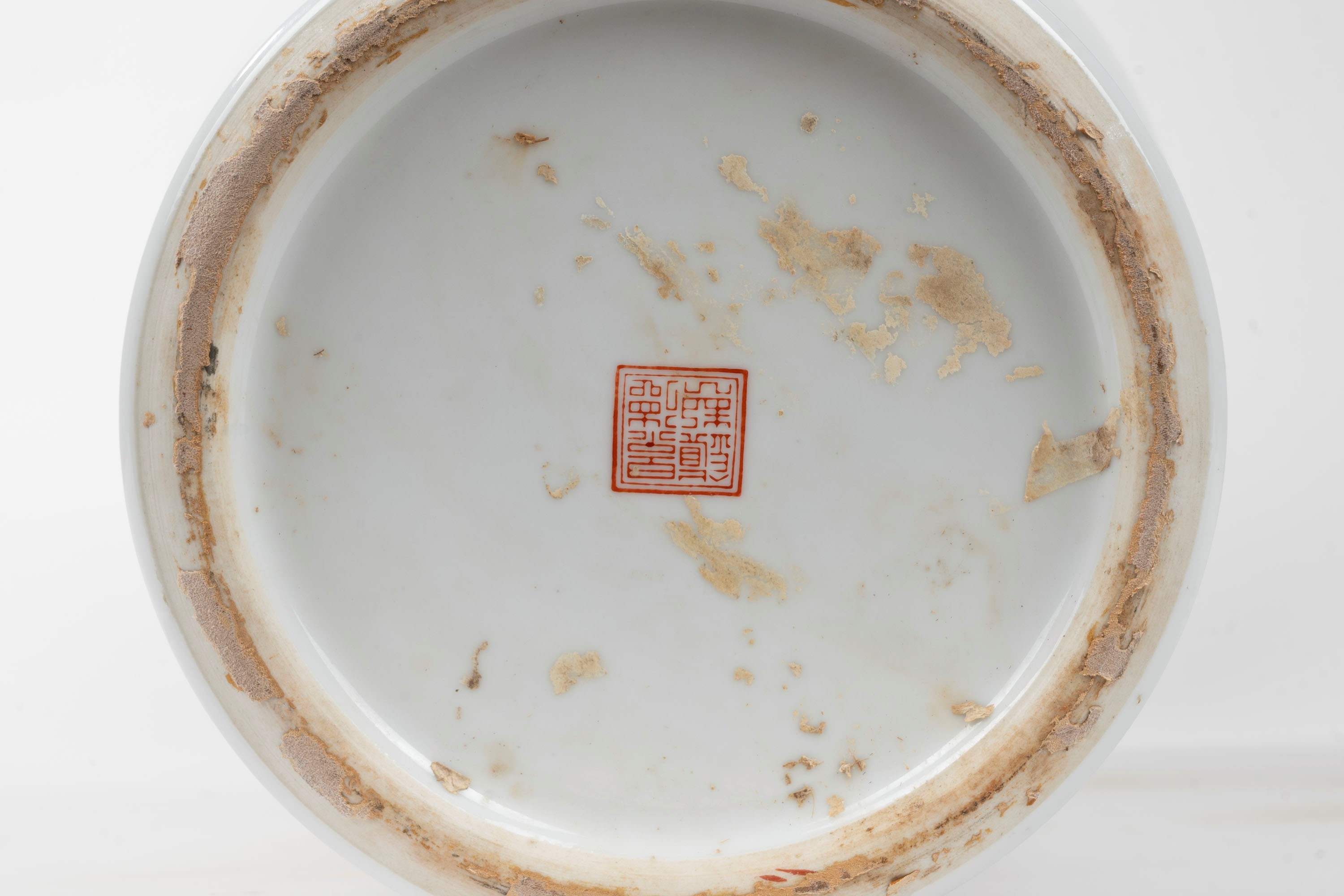 Vaso in Porcellana Policroma con Due Pavoni sul Corpo, Cina, Secolo XX