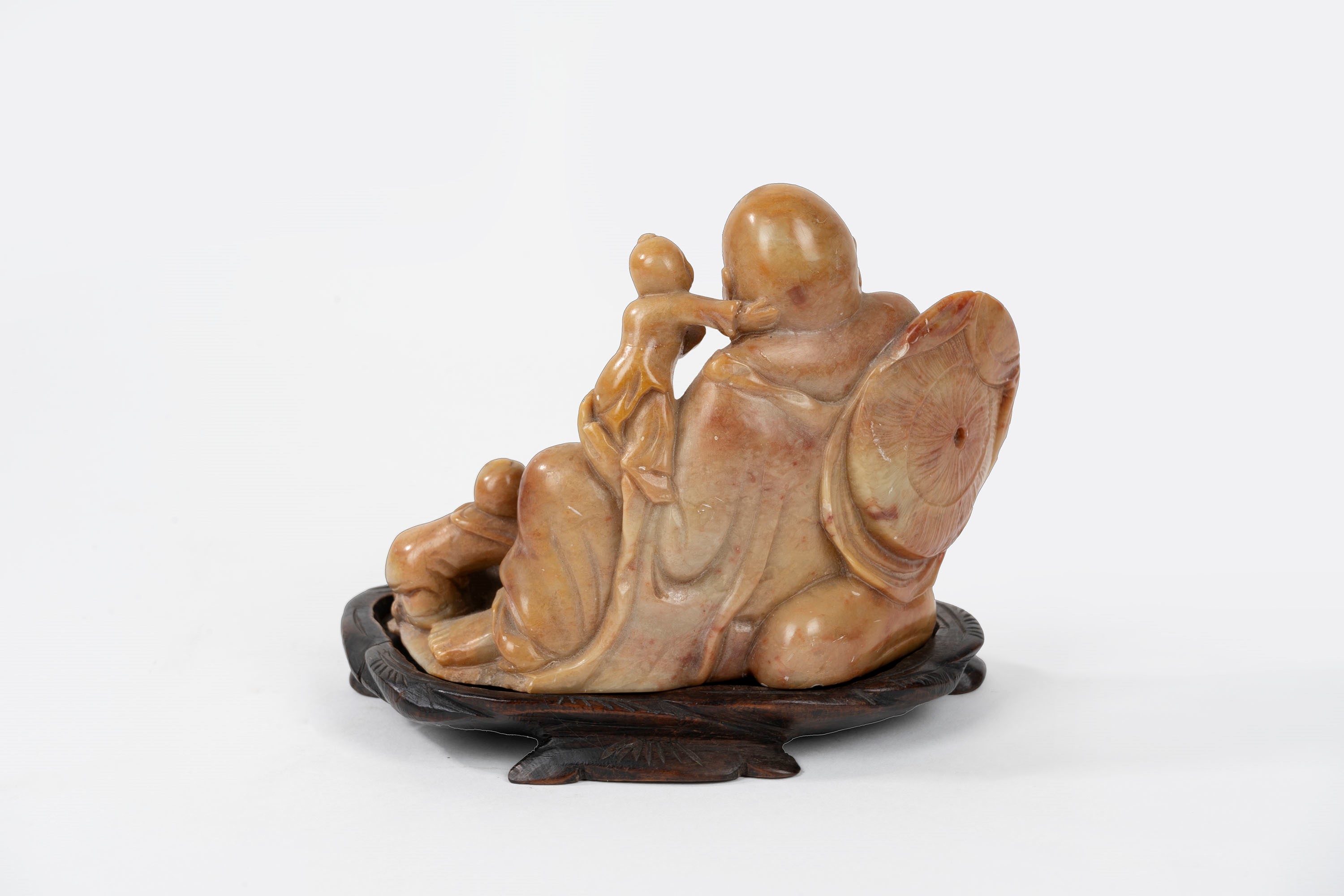 Scultura in Pietra Saponaria Raffigurante Budai, Cina, Secolo XIX