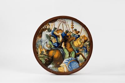Formella Istoriata in Maiolica Policroma