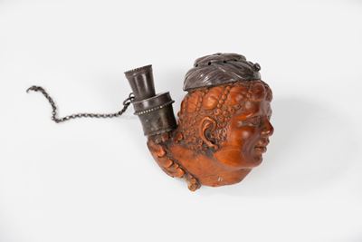 Pipa in Legno di Bosso e Metallo, Inizi Secolo XIX