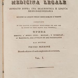 Trattato di medicina legale fondato sopra una diagnostica e logica medico-giudiziaria.