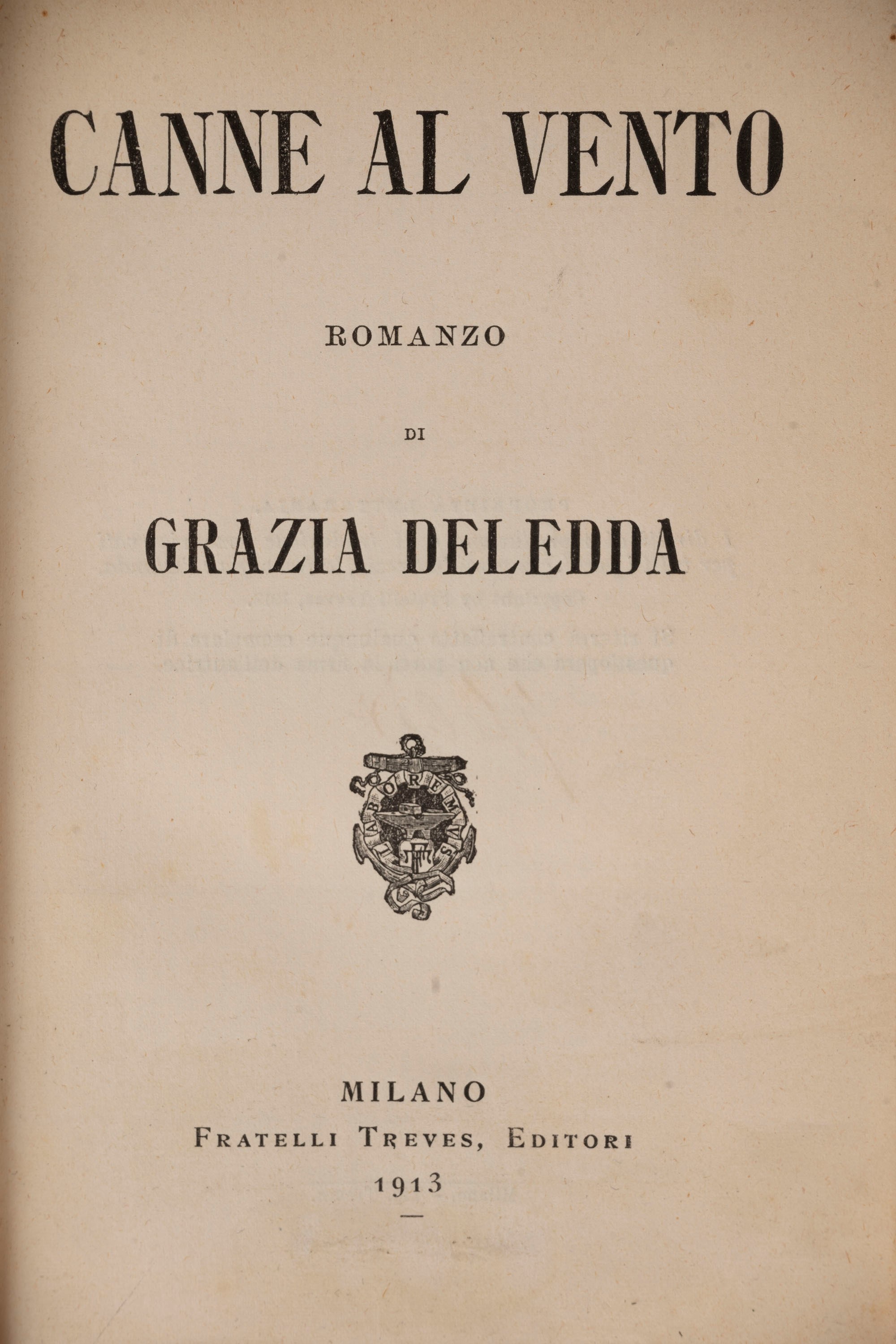 Deledda, Grazia Il vecchio della montagna. 1906 Libri, Autografi e