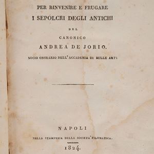 Metodo per rinvenire e frugare i sepolcri degli antichi.