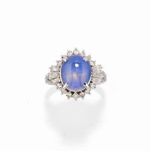  - Anello con zaffiro
