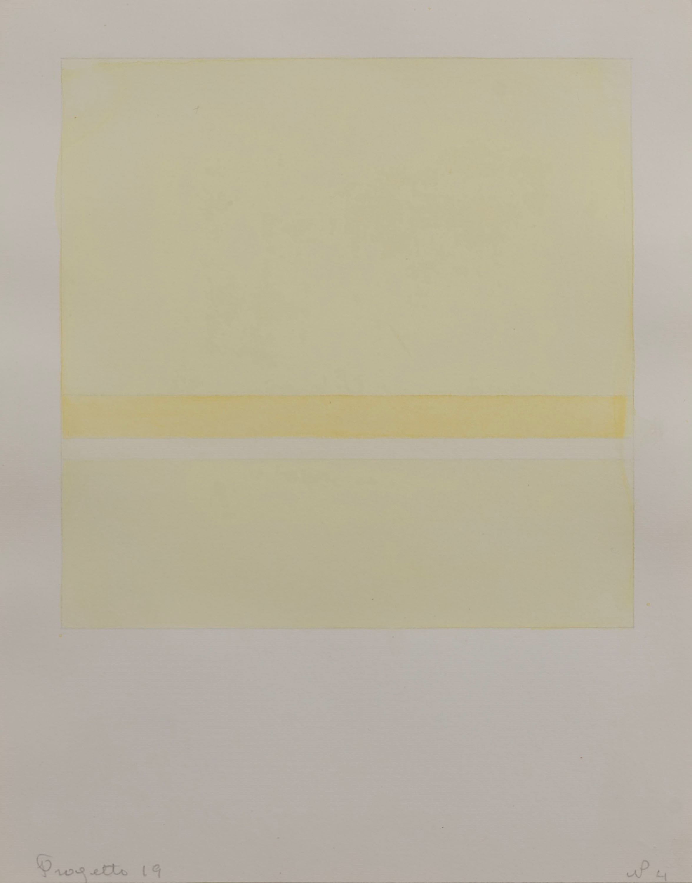 Antonio Calderara - Progetto N. 19, otto acquarelli su carta