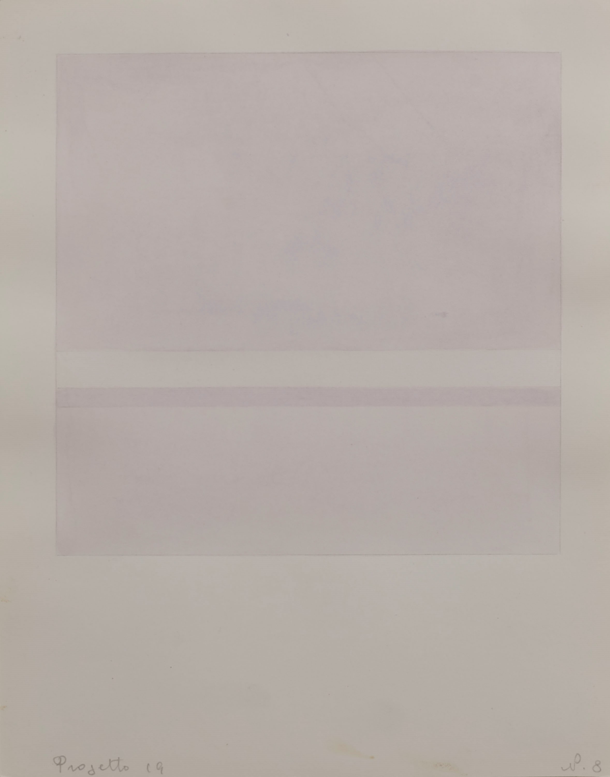 Antonio Calderara - Progetto N. 19, otto acquarelli su carta