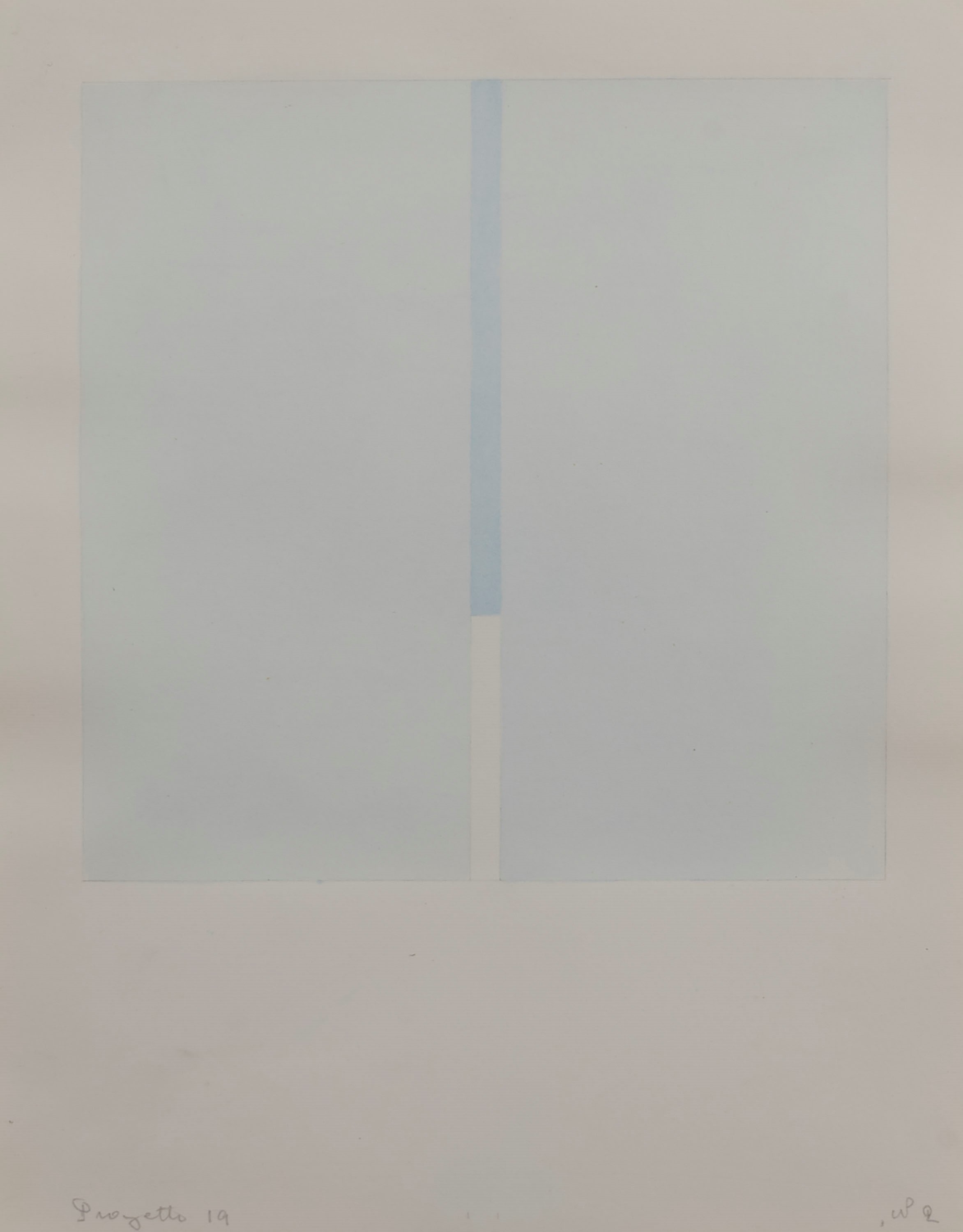 Antonio Calderara - Progetto N. 19, otto acquarelli su carta