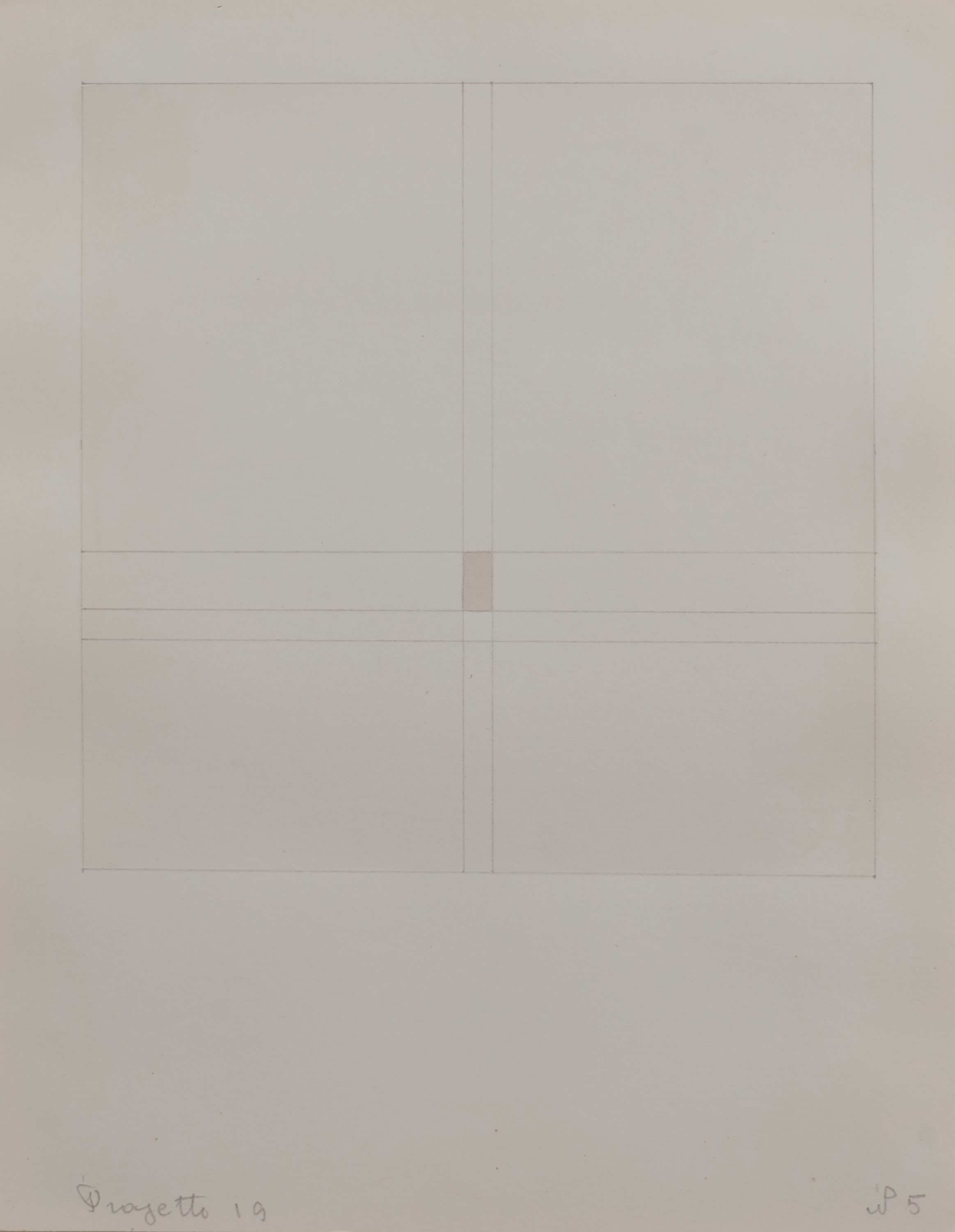 Antonio Calderara - Progetto N. 19, otto acquarelli su carta
