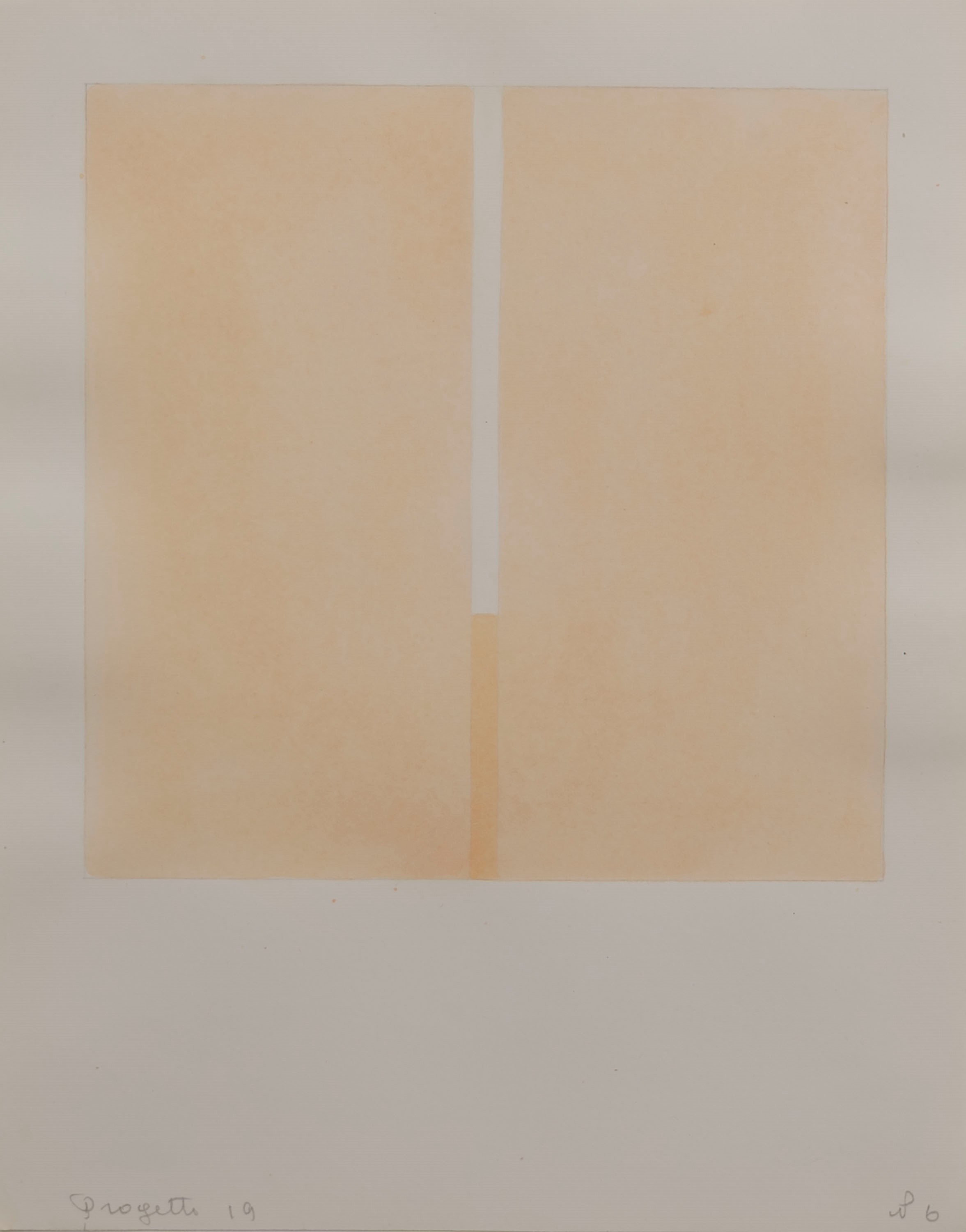 Antonio Calderara - Progetto N. 19, otto acquarelli su carta