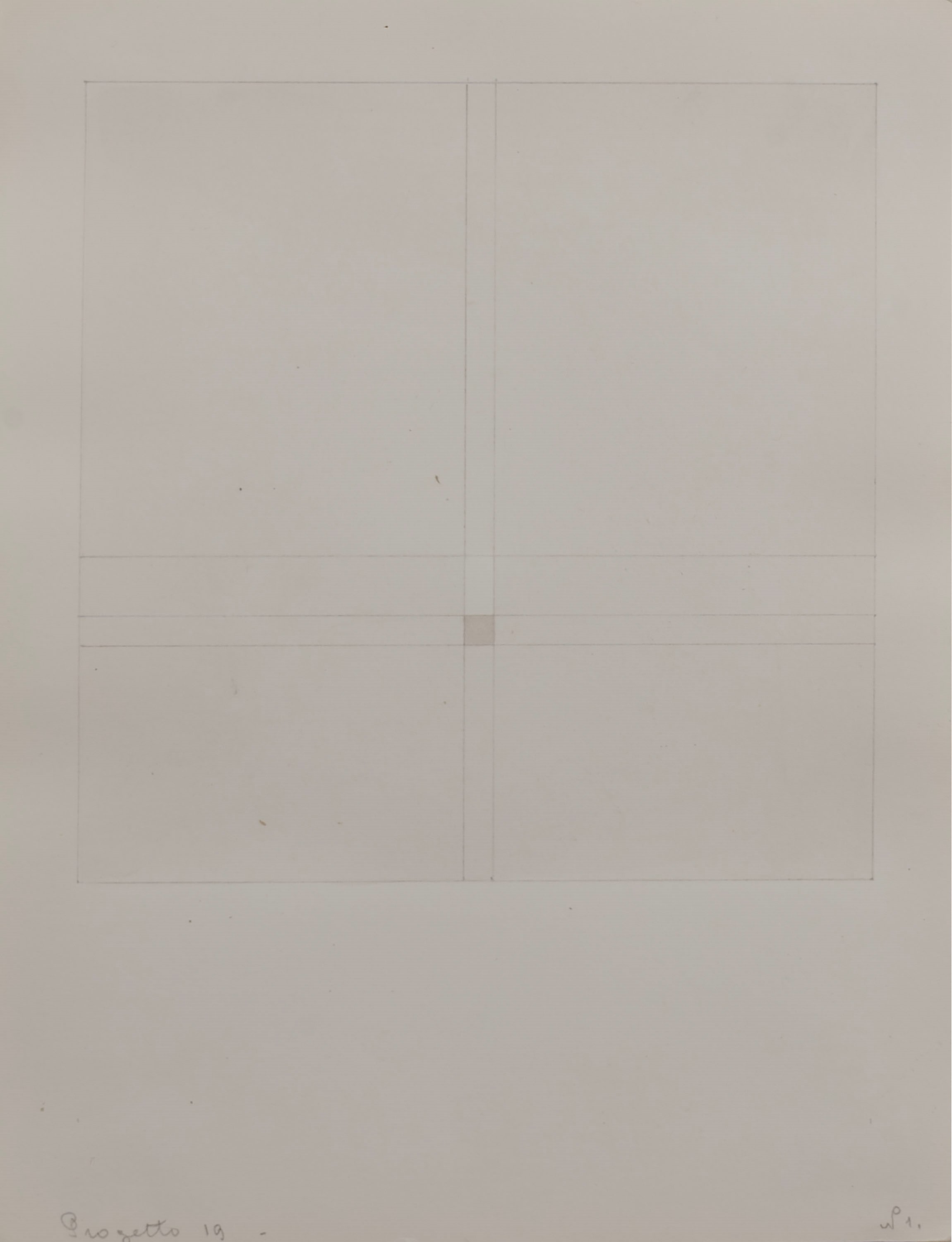 Antonio Calderara - Progetto N. 19, otto acquarelli su carta