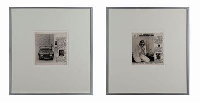 Action Privee - Cont, due stampe fotografiche alla gelatina ai sali d'argento, 1975