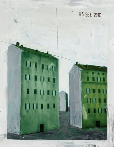 Città infinita, Polaroid dipinta a mano