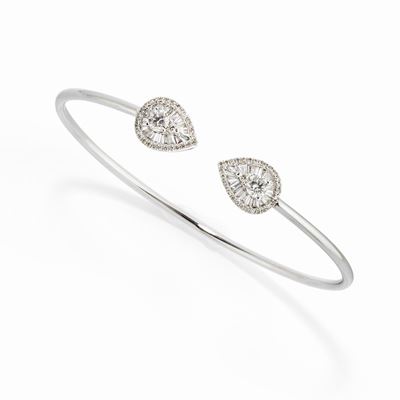 Bracciale in oro bianco 18k con diamanti