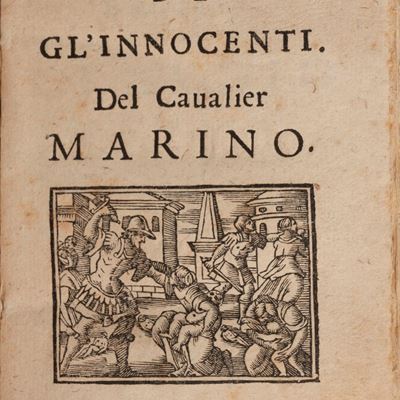 La strage de gl'innocenti. Del caualier Marino, incisione xilografica