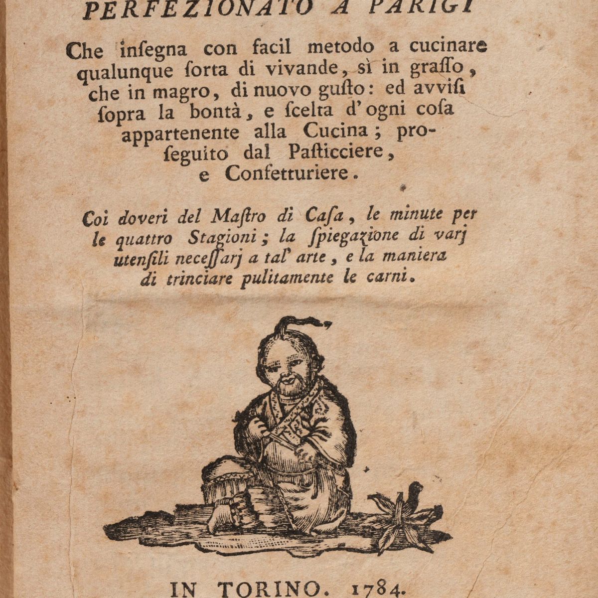 Beltramo, Il cuoco piemontese perfezionato a Parigi, terza edizione del 1784