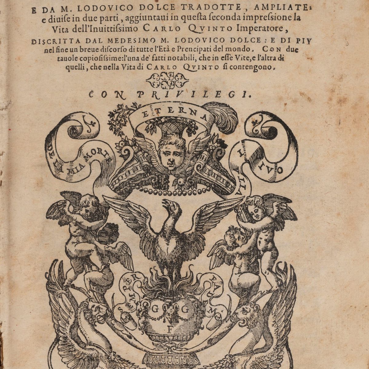 Mexia, Pedro - Giolito, Le vite di tutti gli imperadori... e da M. Lodovico Dolce tradotte, 1561