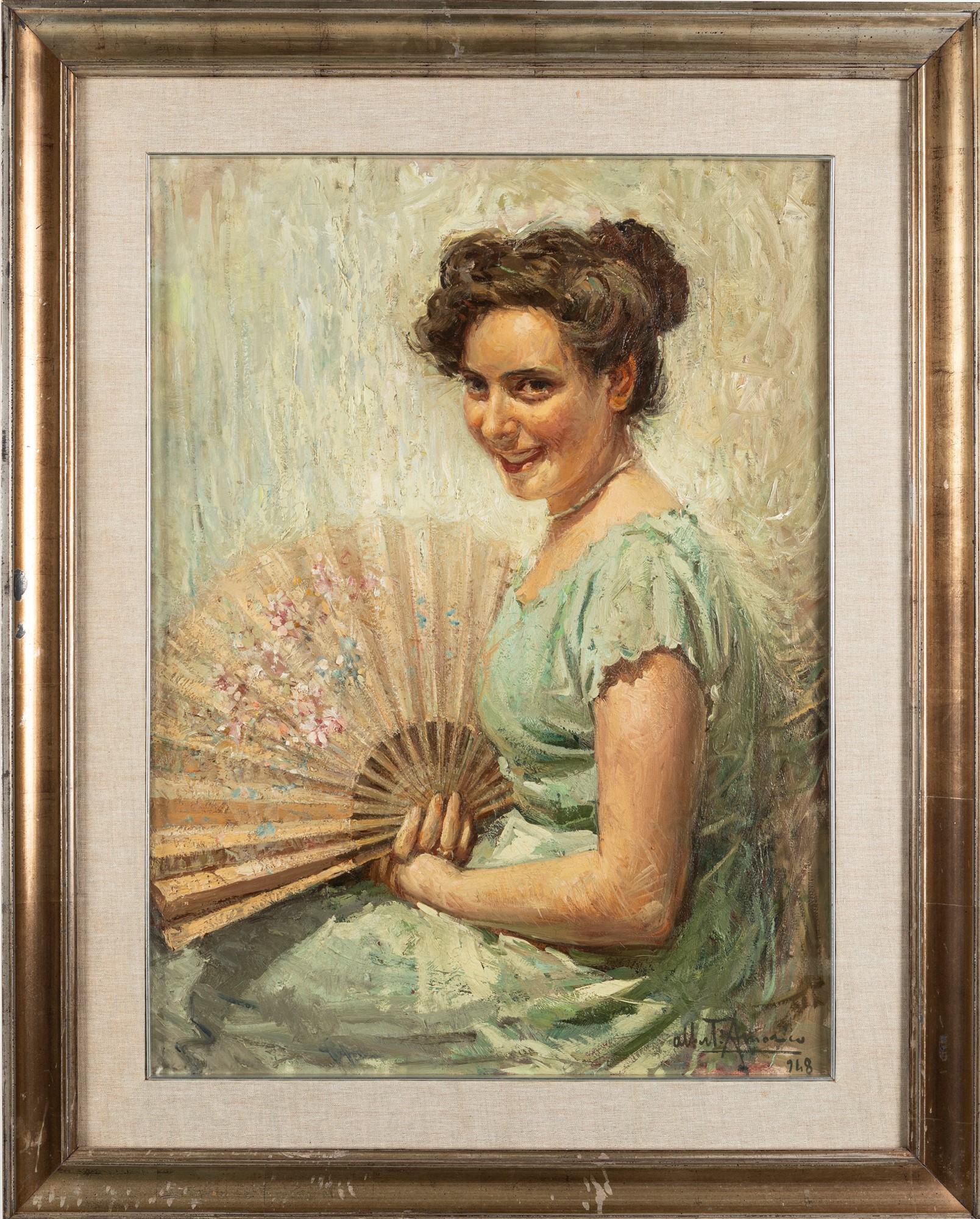 Alberto Amorico - Ragazza con Ventaglio
