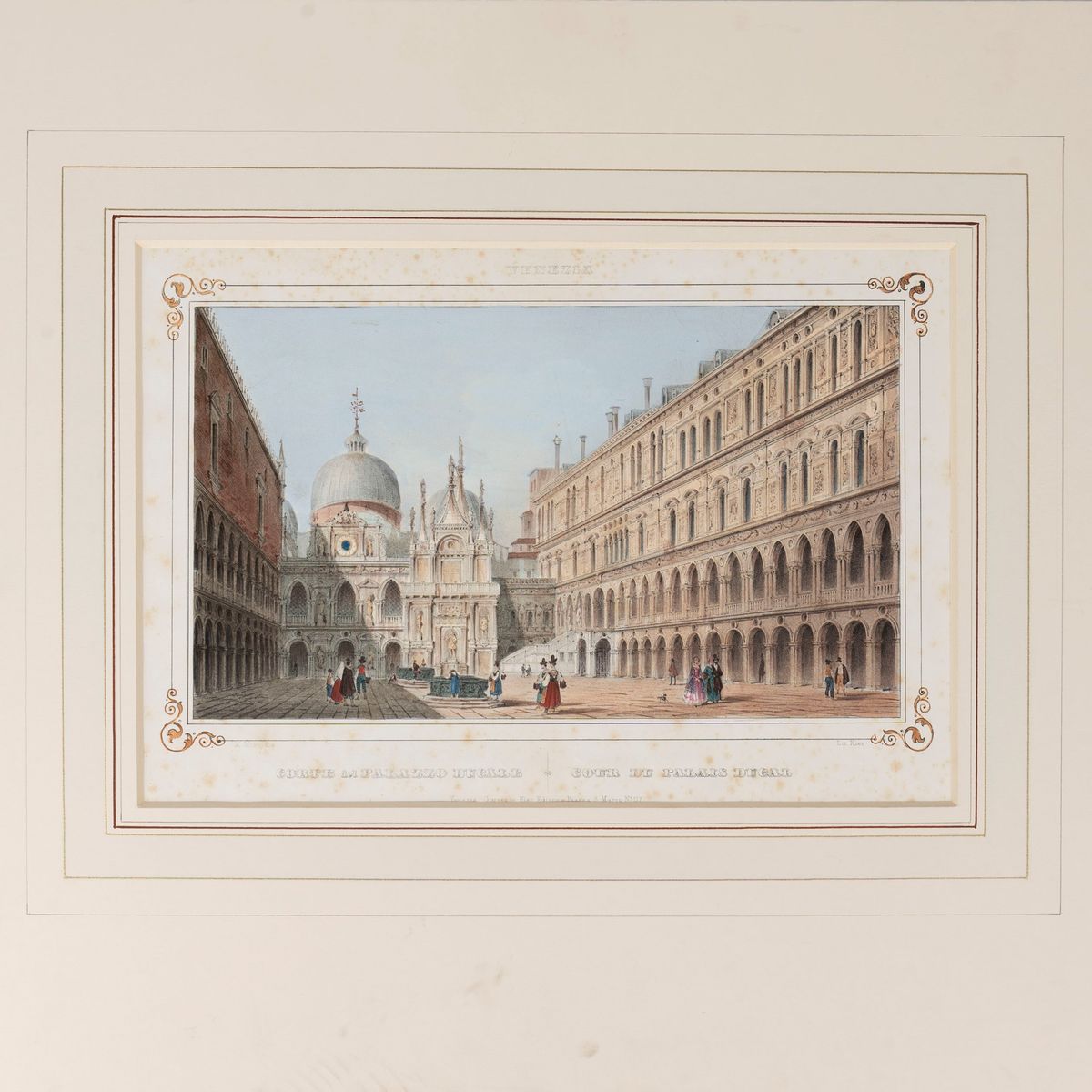 Domenico Lovisa - Veduta del Campo di S. Moise in Venetia, incisione su rame, 1717