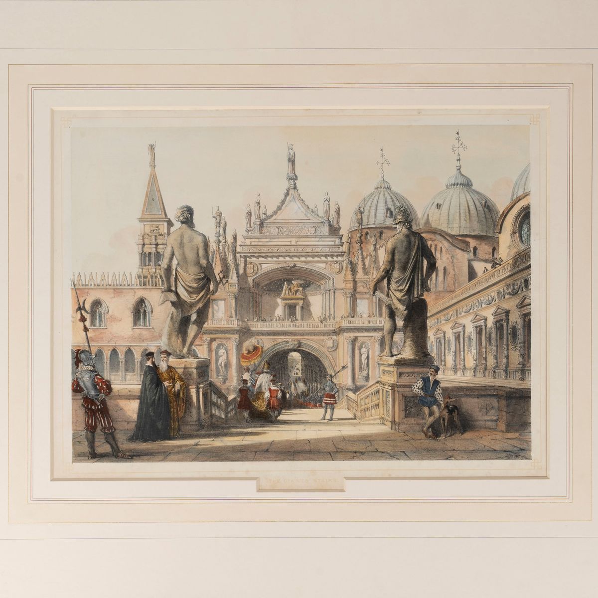 Joseph Nash - St Mark’s Church and the Piazzetta - The Giants Stairs, cromolitografie