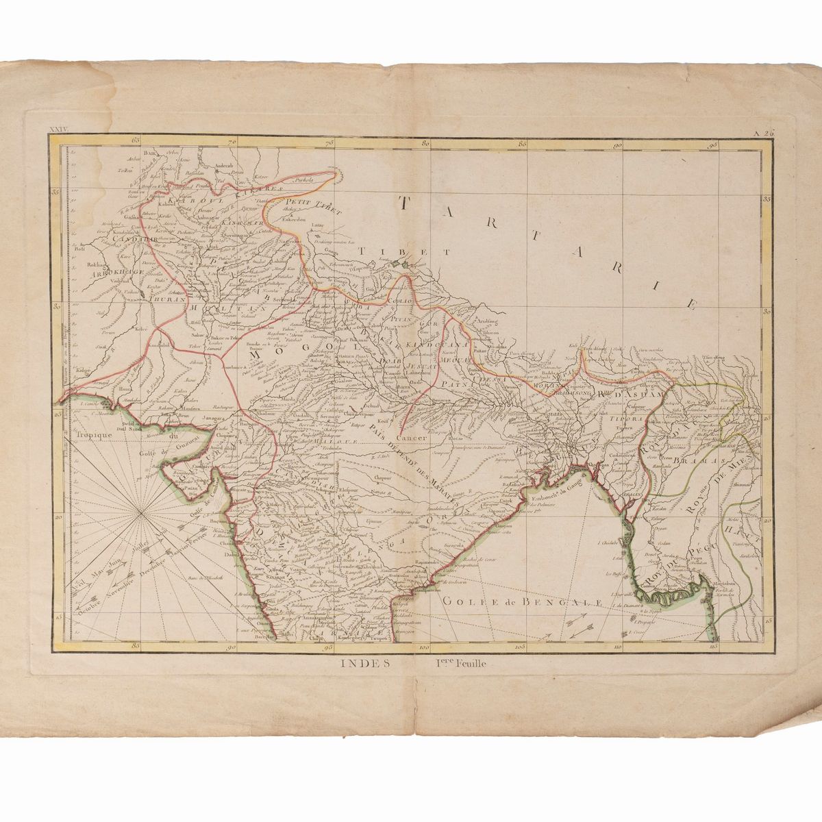 Christoph Weigel - India intra et extra Gangem, incisione del 1720