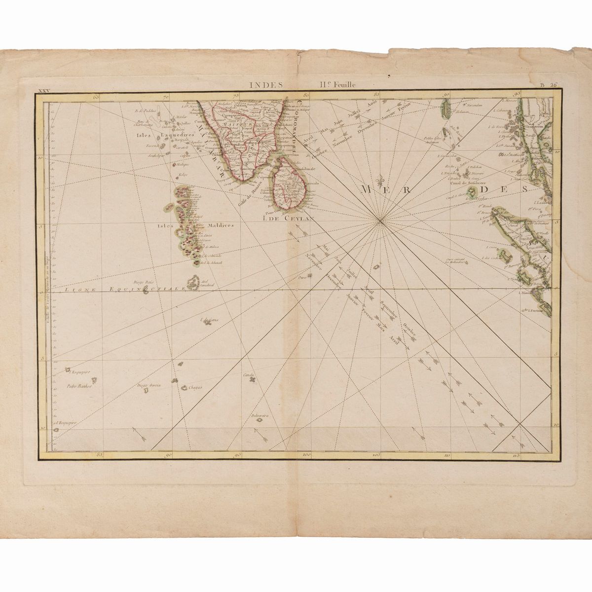 Christoph Weigel - India intra et extra Gangem, incisione del 1720