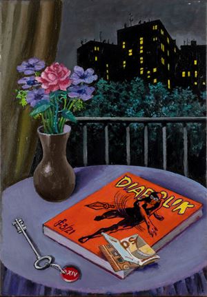 Ceccotti Sergio - Piccola composizione notturna (Diabolik)