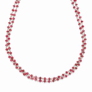  - Collana con rubini