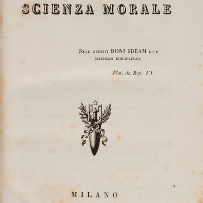 Principj della scienza morale, 1831