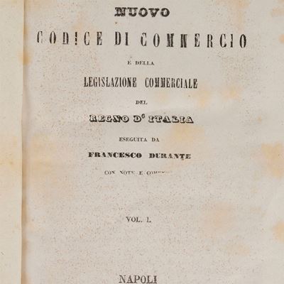 Comentario del nuovo codice di commercio e della legislazione commerciale del Regno d'Italia, 186...