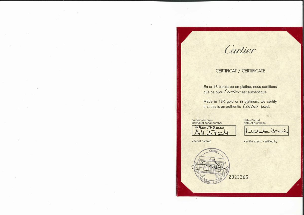 Orecchini Cartier, Quadrifoglio in oro bianco 18k con diamanti