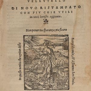Il Petrarcha, con l'espositione d'Alessandro Vellutello; di novo ristampato con piu cose utili in varii luoghi aggiunte.