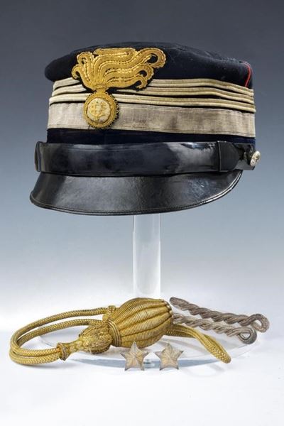 Berretto con Visiera del Colonnello Pietro Lombardi dei rr.CC.