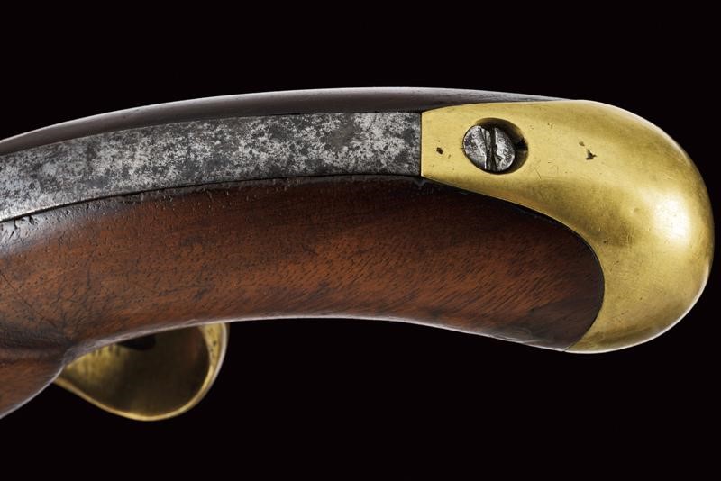 Rara Pistola a Pietra Focaia da Cavalleria An IX D'epoca Rivoluzionaria