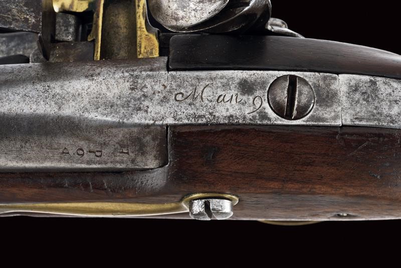 Rara Pistola a Pietra Focaia da Cavalleria An IX D'epoca Rivoluzionaria
