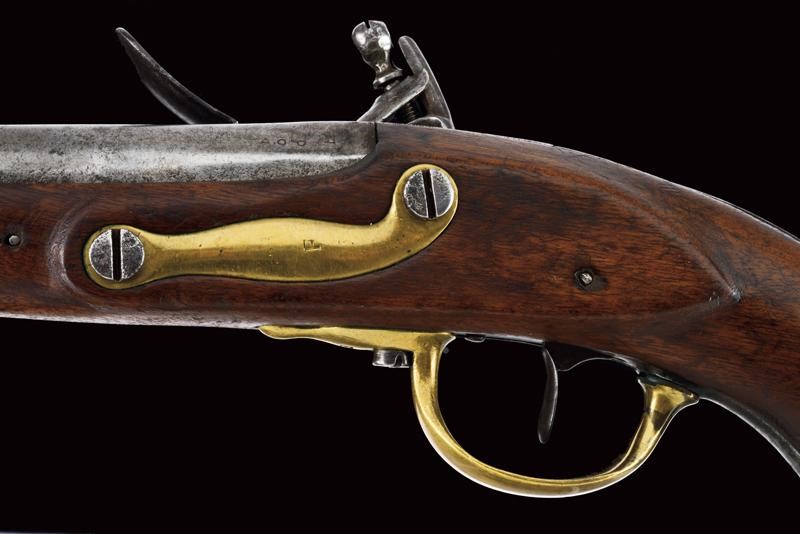 Rara Pistola a Pietra Focaia da Cavalleria An IX D'epoca Rivoluzionaria