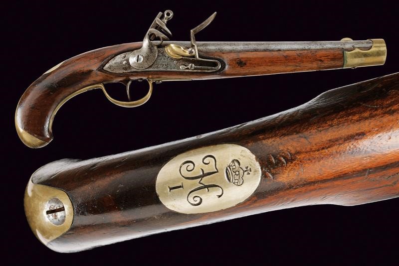 Pistola a pietra focaia da cavalleria Secondo quarto del XIX Secolo ...