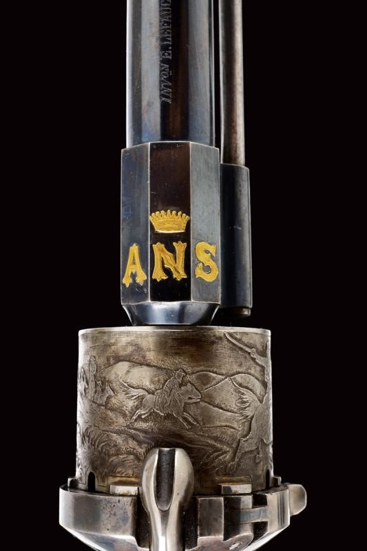 Bellissimo Revolver a Spillo Mod. 1858 Appartenuto al Generale A. Negri di Sanfront