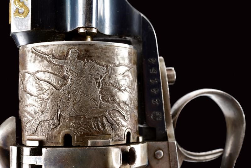 Bellissimo Revolver a Spillo Mod. 1858 Appartenuto al Generale A. Negri di Sanfront